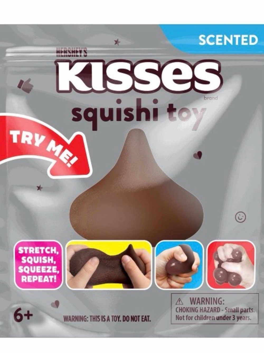 Hersheys Kisses Brown Squishi Toy - Scented Soft Stress Relief squishy